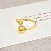 Brass Adjustable Cuff Open Rings for Women WG6655-4-1