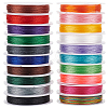   20 Rolls 20 Colors Round Polyester Cord OCOR-PH0004-83B-1