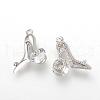 Alloy Cubic Zirconia Stilettos Pendants ZIRC-S056-18-1