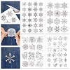4 Sheets 11.6x8.2 Inch Stick and Stitch Embroidery Patterns DIY-WH0455-023-1