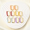 Oval Brass Hoop Earrings EJEW-D314-03G-1