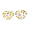 Rack Plating Alloy Enamel Pendants PALLOY-M203-05LG-2