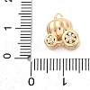 Brass Pave Cubic Zirconia Pendants KK-E793-29G-3