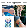  395Pcs 15 Style 2-Hole Glass Seed Beads Sets SEED-TA0001-07-7