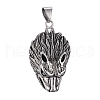 304 Stainless Steel Big Pendants STAS-H365-22-1