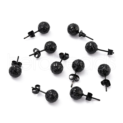 304 Stainless Steel Stud Earring Findings STAS-I183-09B-EB-1