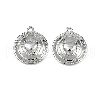 304 Stainless Steel Pendants STAS-D363-02P-1