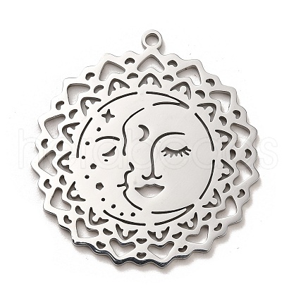 Non-Tarnish 304 Stainless Steel Pendants STAS-B054-09P-1