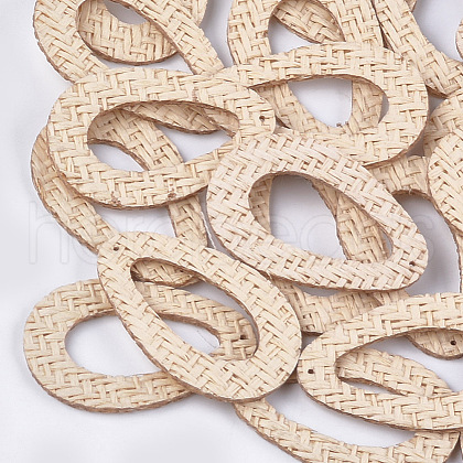 Handmade Straw Woven Pendants WOVE-S119-13D-1