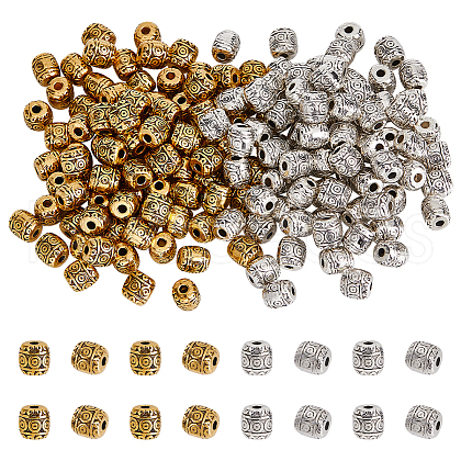   200Pcs 2 Colors Tibetan Style Alloy Beads TIBEB-PH0005-22-1