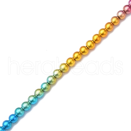 Electroplate Synthetic Non-magnetic Hematite Beads Strands G-F740-01A-1