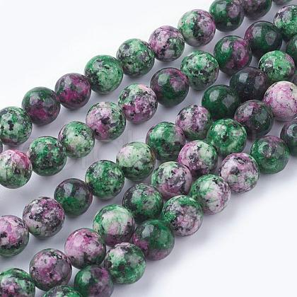 Natural Gemstone Beads Strands X-G-G086-8mm-1-1