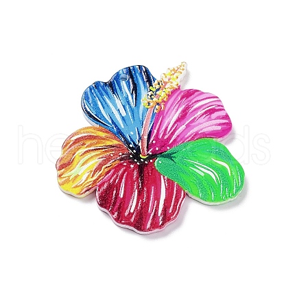 Double-sided Printed Opaque Acrylic Pendants MACR-F075-02C-1