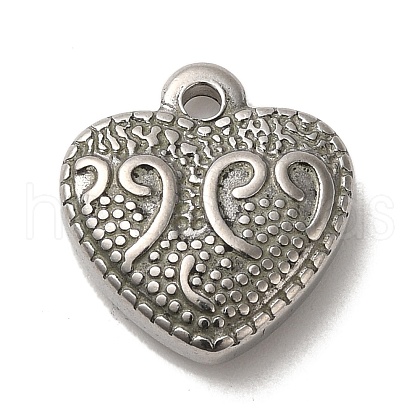 Non-Tarnish 304 Stainless Steel Pendants STAS-R223-02F-1