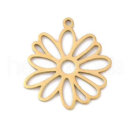 5Pcs 201 Stainless Steel Pendants STAS-K299-03A-G-1
