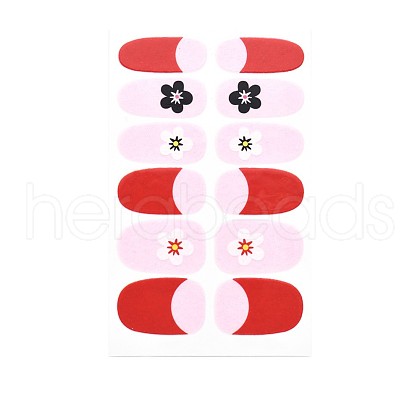 Flower Series Full Cover Nail Decal Stickers MRMJ-T109-WSZ468-1