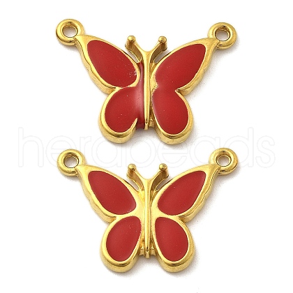 304 Stainless Steel Enamel Pendants STAS-D369-02G-1