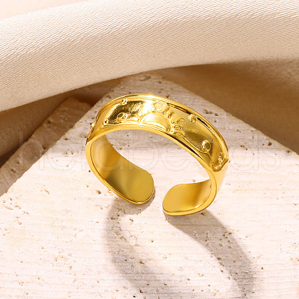 Simple Style 304 Stainless Steel Cuff Rings FS-WG1C3D0-01-1