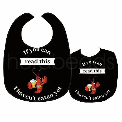Washable Polyester Canvas Adult Bibs for Eating AJEW-WH0328-011-1