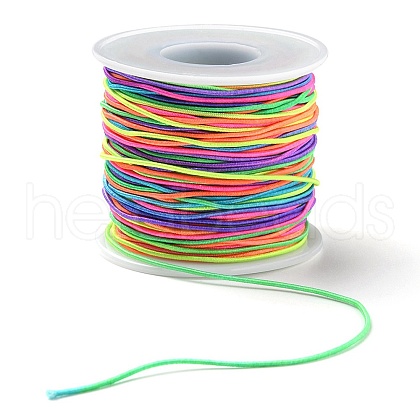 Round Segment Dyed Polyester Elastic Cord EC-YW0001-01-1
