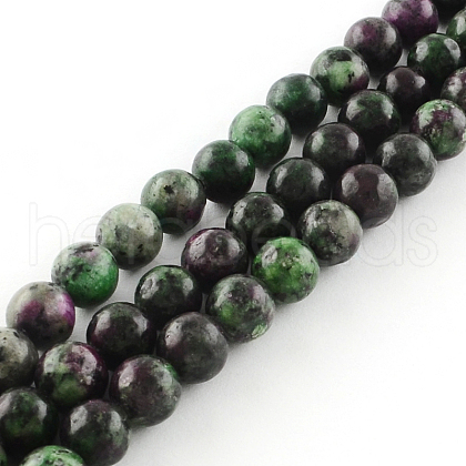 Natural & Dyed Gemstone Beads Strands G-R342-6mm-10-1