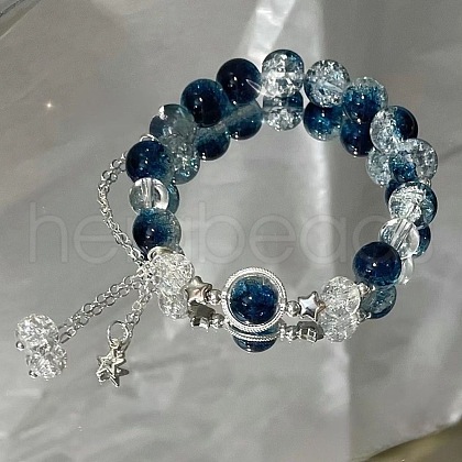Alloy Star Charm Bracelets WGCDDF3-07-1