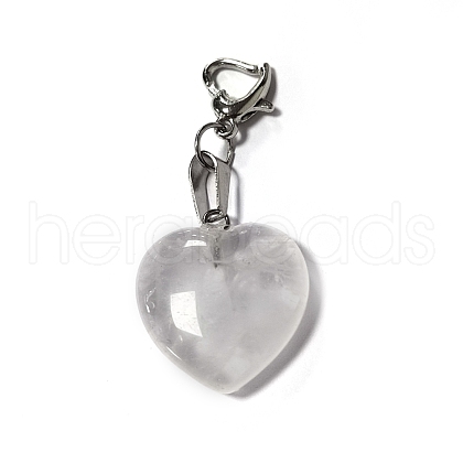 Natural Quartz Crystal Pendant Decorations PALLOY-PH01402-14-1