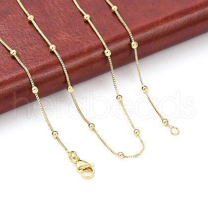 Brass Satellite Chains Necklace for Women X-NJEW-P265-05G-1