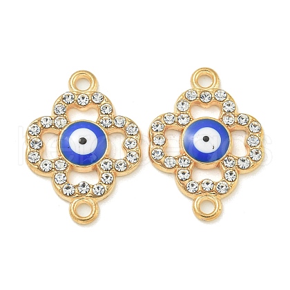 Alloy Blue Enamel Connector Charms ENAM-S003-02I-1