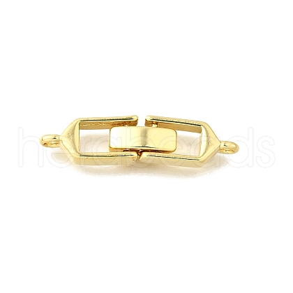 Brass Fold Over Clasps KK-P306-05G-1