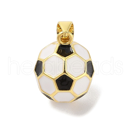 Rack Plating Brass Enamel Pendants KK-S380-10G-1