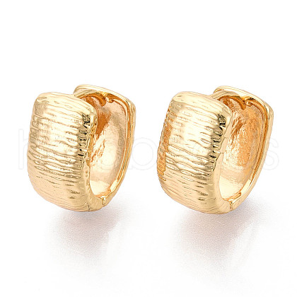 Brass Hoop Earrings EJEW-N061-03G-1