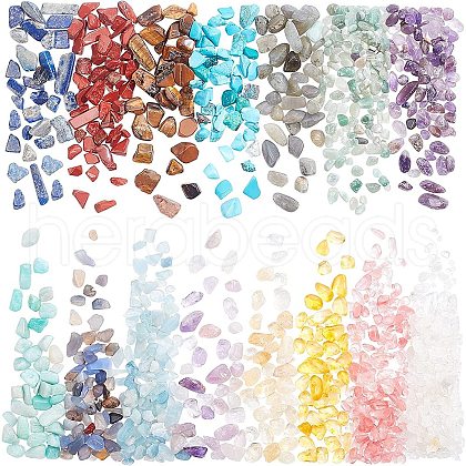   375G 15 Style Natural & Synthetic Gemstone Beads G-PH0001-40-1
