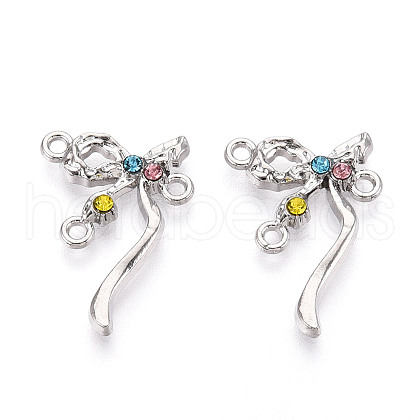 Alloy Rhinestone Chandelier Component Links PALLOY-T090-45P-1