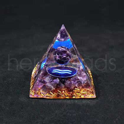 Orgonite Pyramid Resin Energy Generators with Constellation G-PW0007-082J-1
