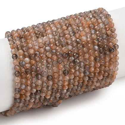 Natural Multi-Moonstone Beads Strands G-L597-C06-01-1