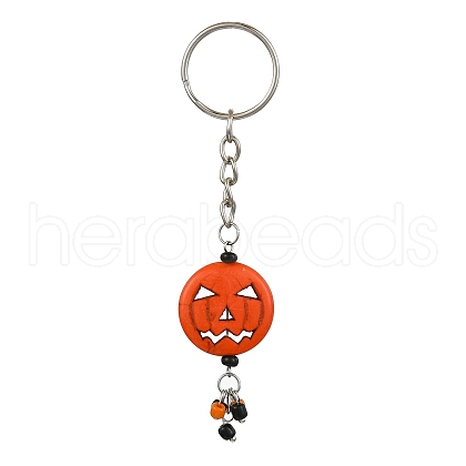 Alloy and Resin Pendant Keychain KEYC-JKC00893-1