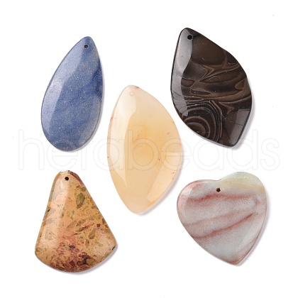 Natural Gemstone Pendants G-P469-14-1