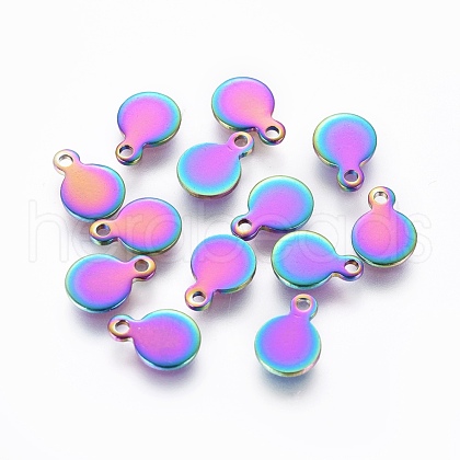 Ion Plating(IP) 304 Stainless Steel Charms STAS-G201-01B-M-1