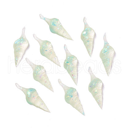Transparent Epoxy Resin Cabochons CRES-T020-08A-1