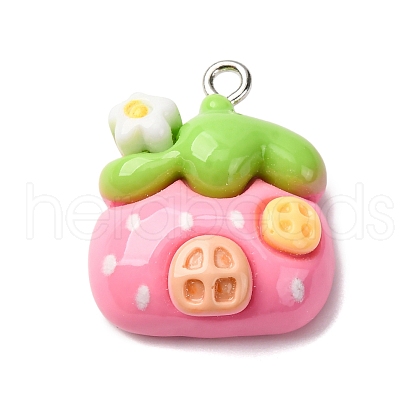 Opaque Resin Pendants RESI-V011-01D-1