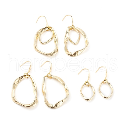 Alloy Twisted Ring Dangle Earring Sets EJEW-JE04503-1