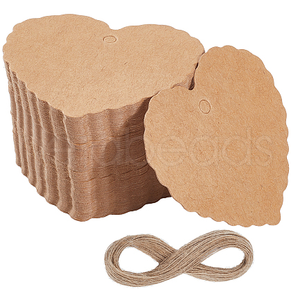 SOFPLATE 200Pcs Blank Kraft Paper Gift Tags CDIS-SP0001-10A-1
