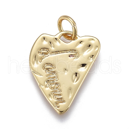 Brass Pendants ZIRC-M108-60G-1