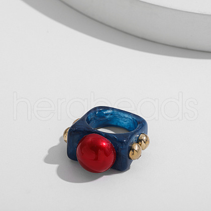 Sweet Style Resin Plastic Finger Rings FS-WG19313-06-1