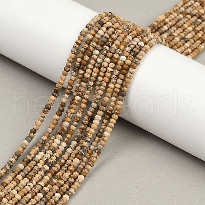 Natural Picture Jasper Beads Strands G-P572-A01-01-1