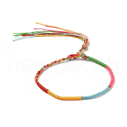 Polyester Braided String Cord Bracelet X-BJEW-I306-01B-1