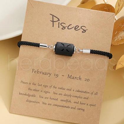 12 Constellations Protetion Plastic Column Link Bracelets WGFC008-08-1