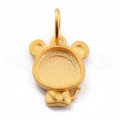 925 Sterling Silver Pendant Cabochon Settings STER-I020-01E-G-1