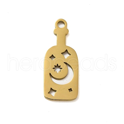 304 Stainless Steel Pendants STAS-S123-03G-03-1